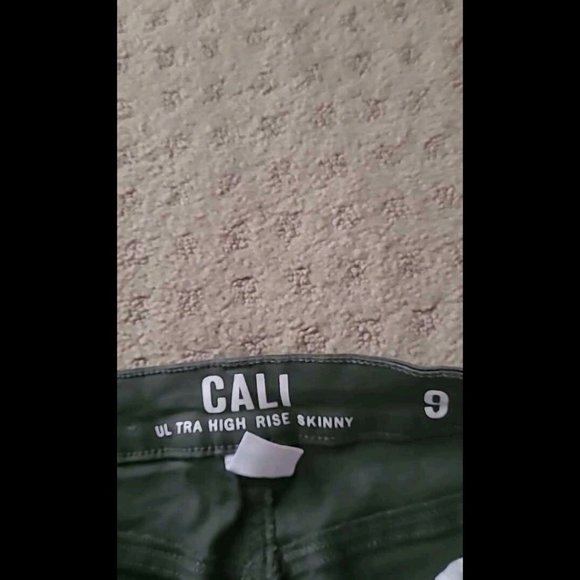Army green high rise skinny jeans size 9 - Picture 3 of 3